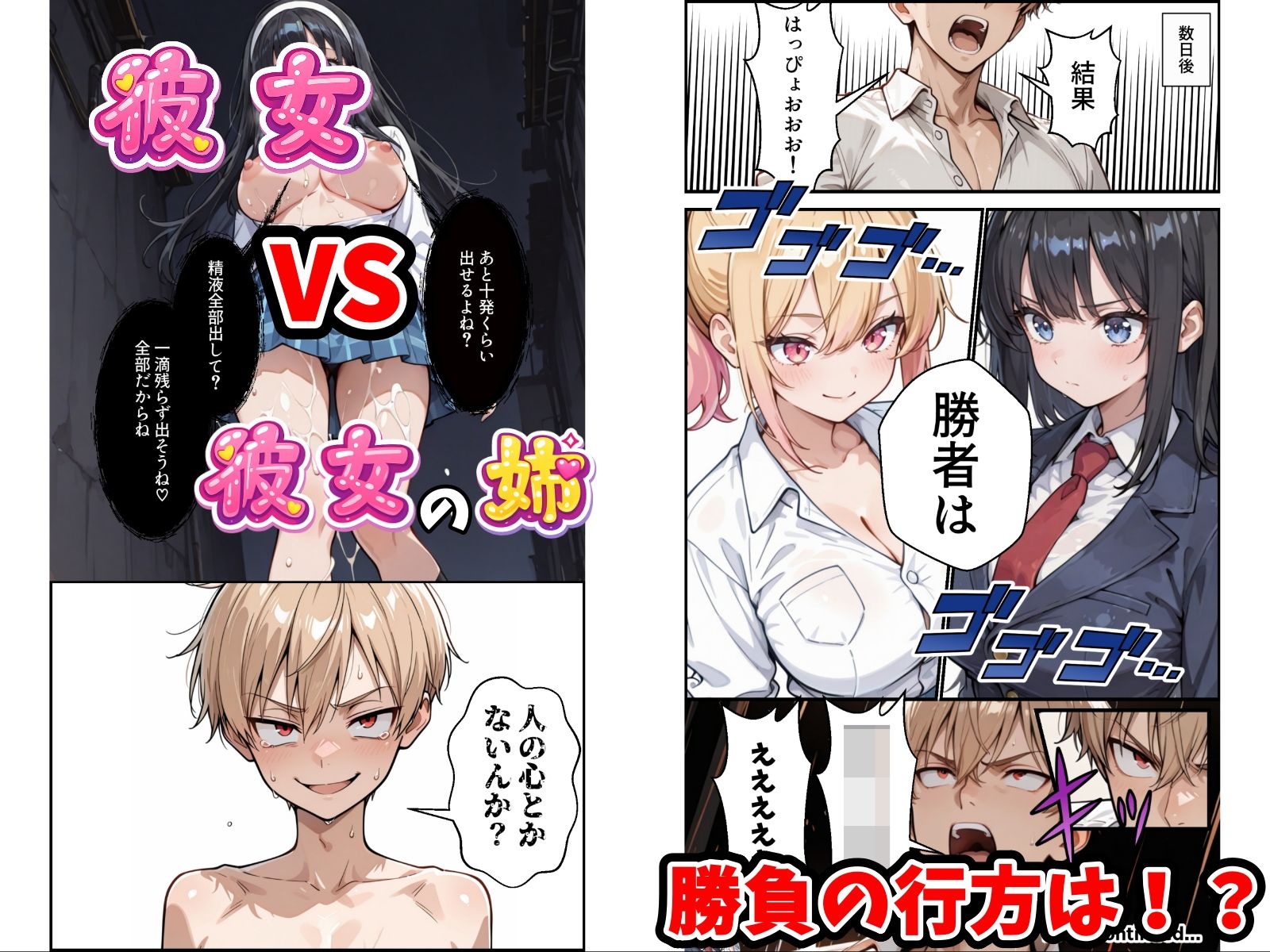 俺の彼女と彼女の姉が全力で搾り取ろうとする話 サンプル画像 6