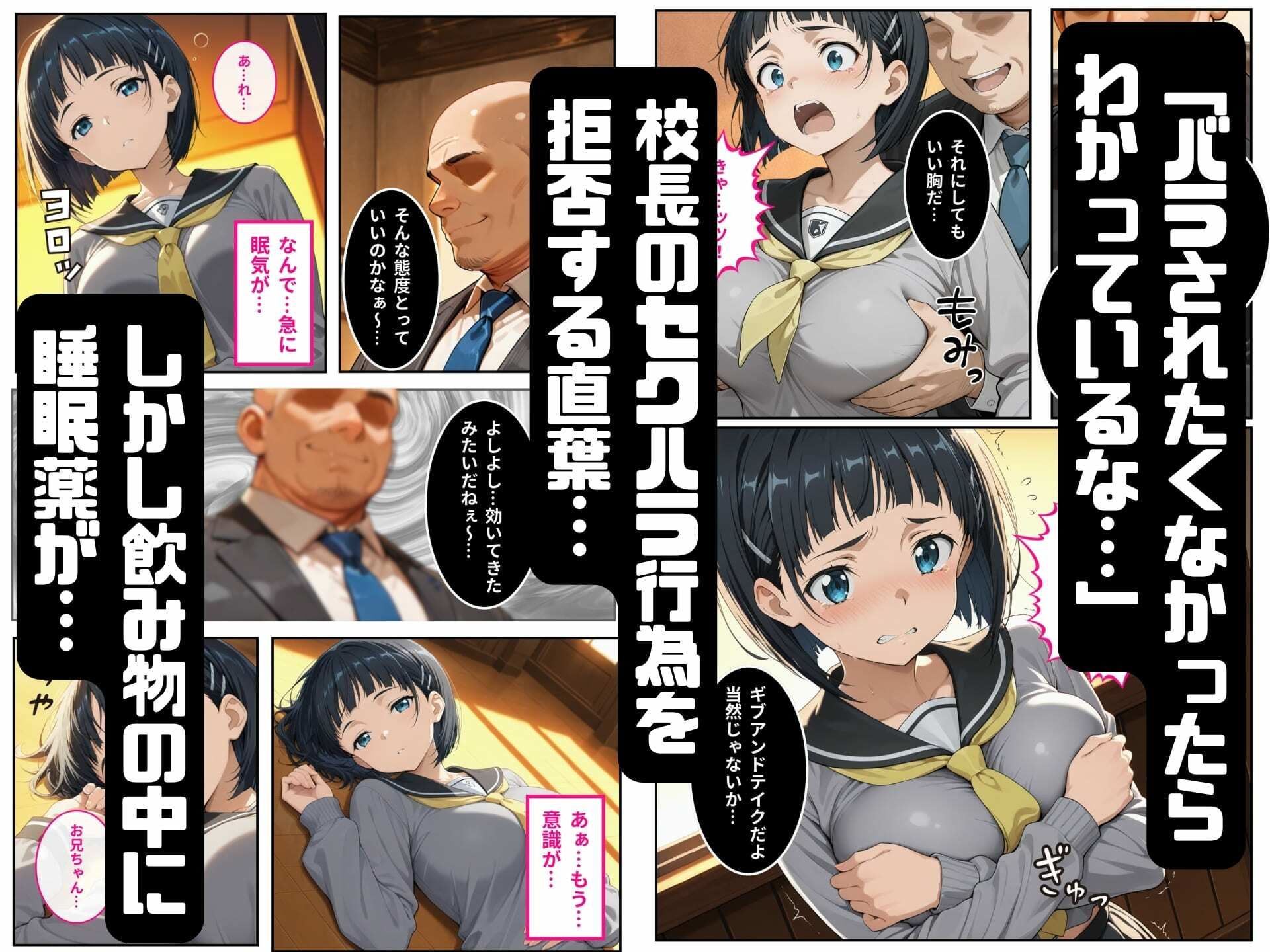 寝取られた直葉-校長のちんぽでメス堕ちする サンプル画像 6
