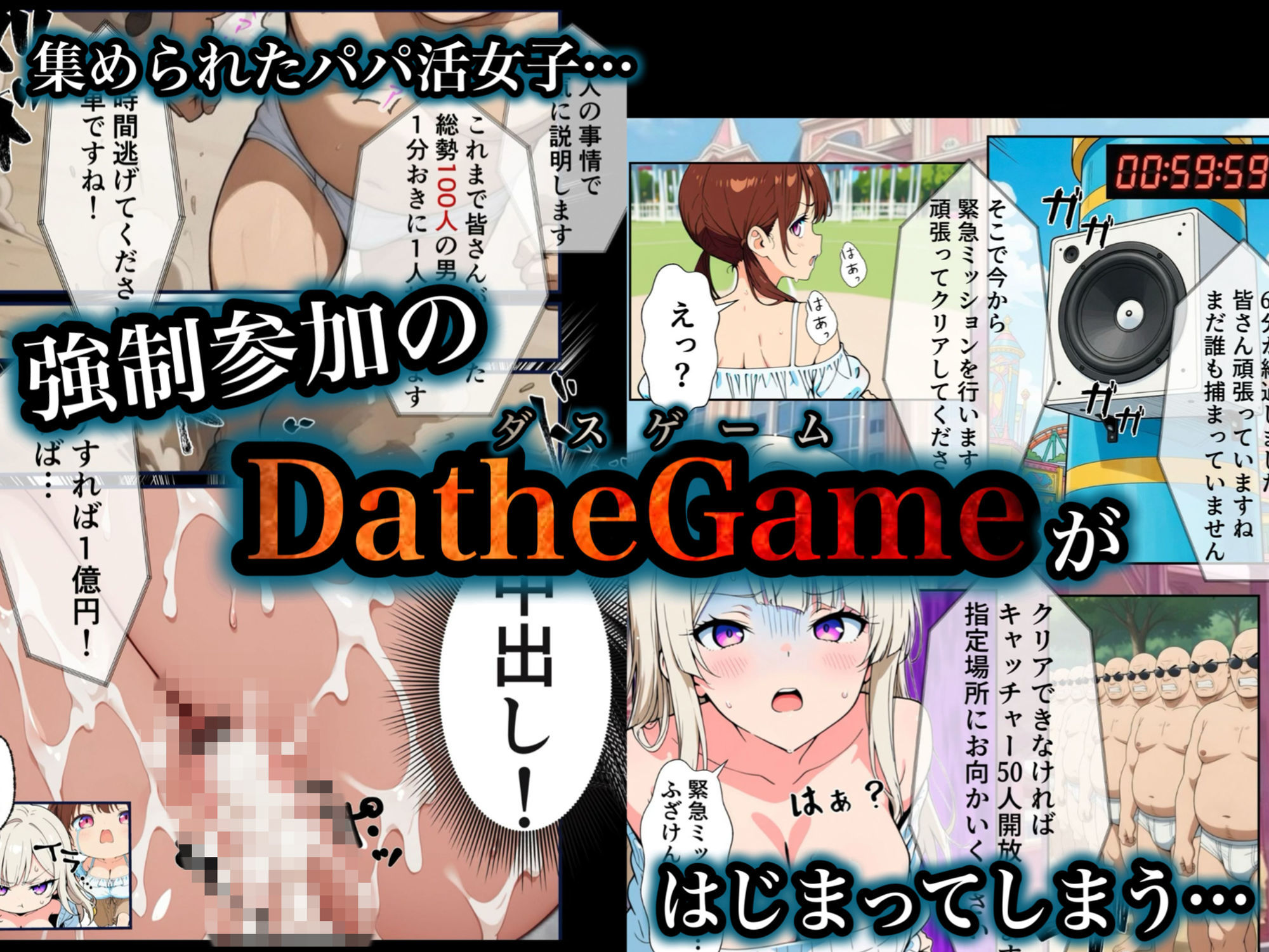DatheGame〜悪徳パパ活女を捕まえれば全員中出し〜 サンプル画像 5