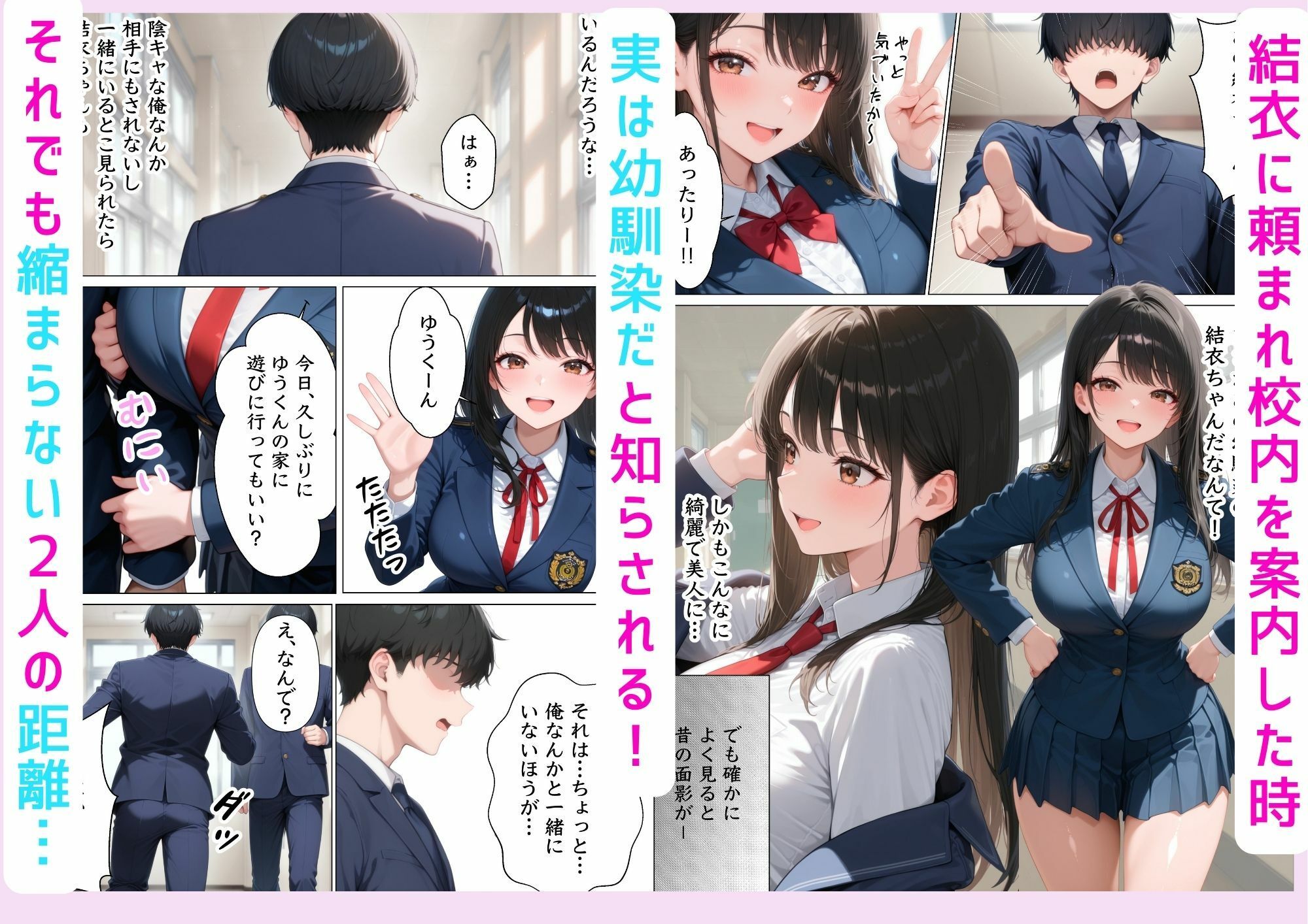 童貞陰キャが幼馴染の清楚系美女を何度も絶頂させたらセックスの虜になった話 サンプル画像 3