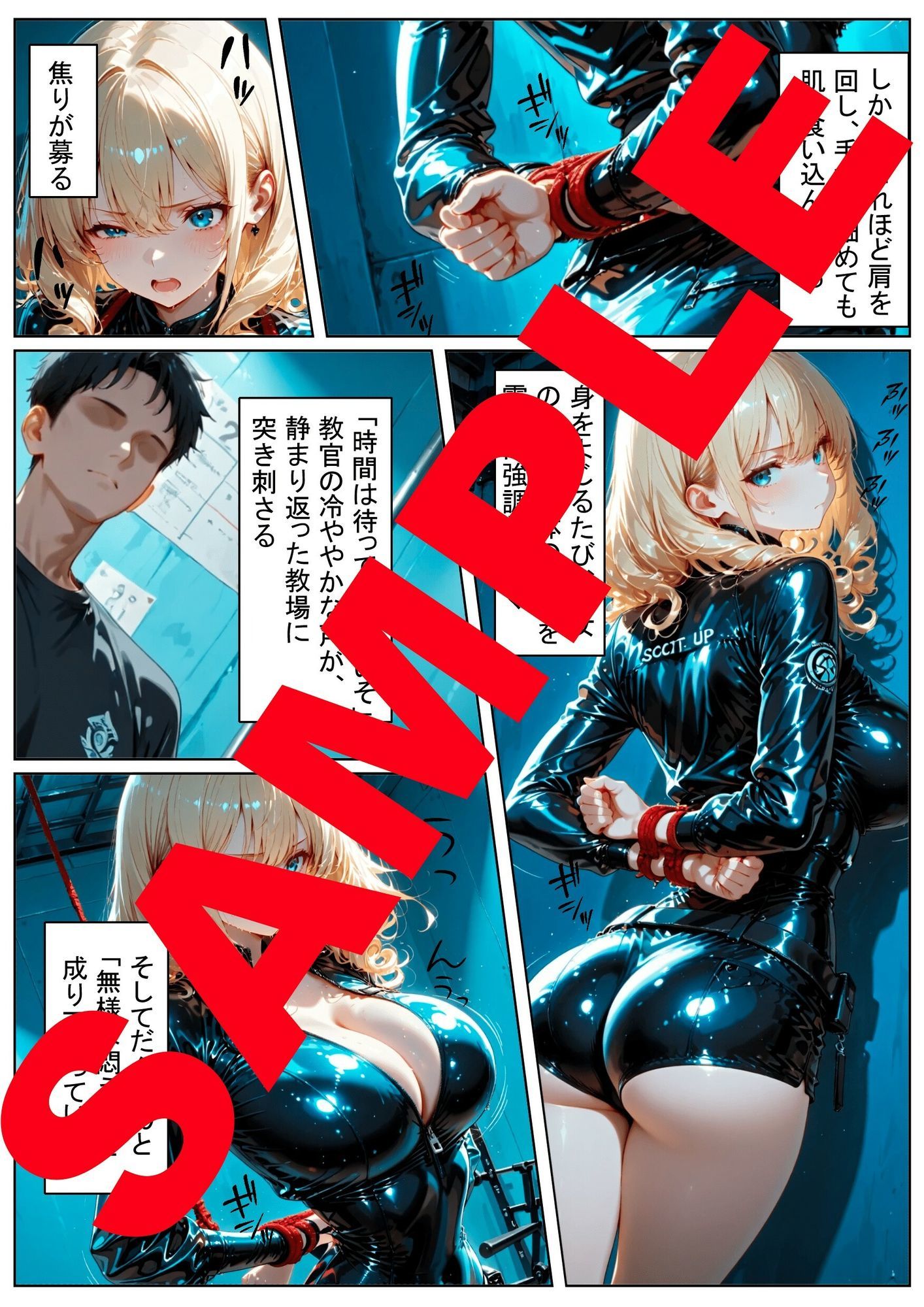 アカデミーの陥落 〜最高傑作の女スパイ、縄抜け訓練の果てに〜|緊縛同人 サンプル画像 1