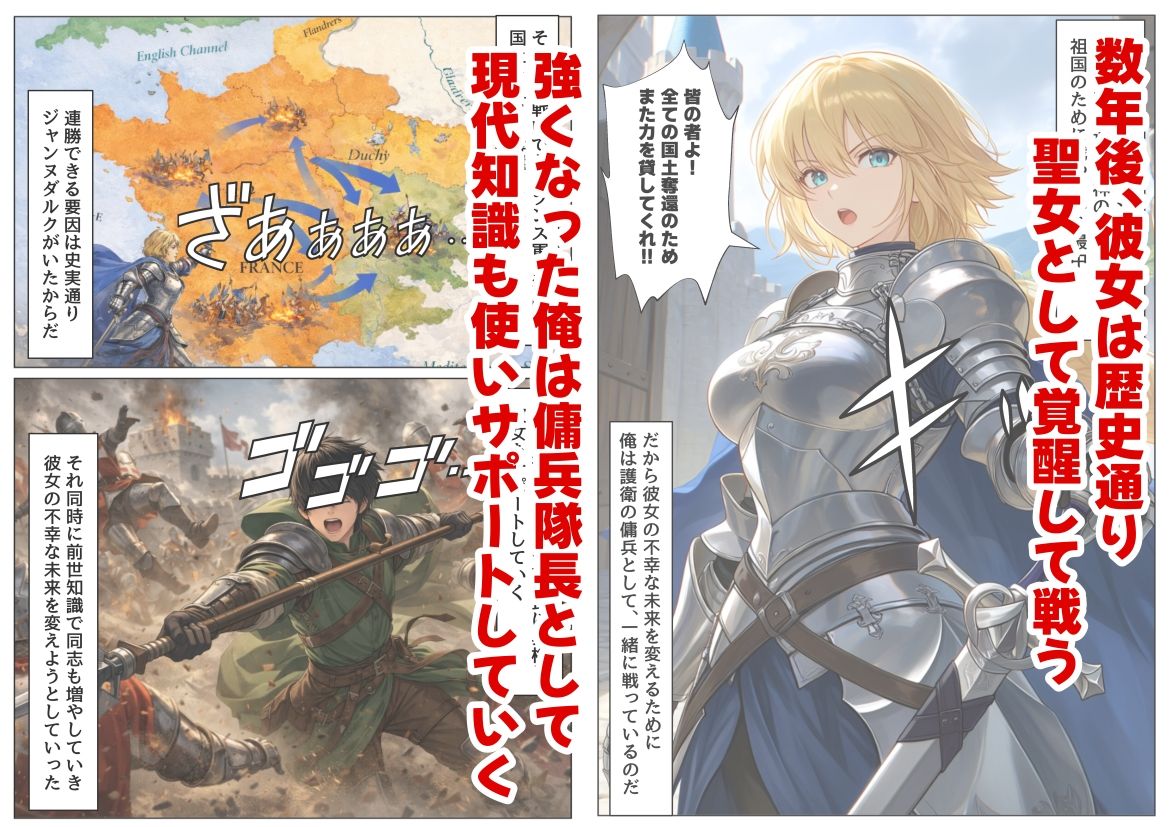 ジャンヌダル●の幼馴染に転生した俺は、彼女の悲惨な歴史を変える!! サンプル画像 4