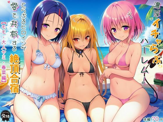 濃厚イチャらぶハーレム！とらぶるヒロインが愛を共有する絶頂合宿【モモ・大人ヤミ・春菜編】｜Velvet House