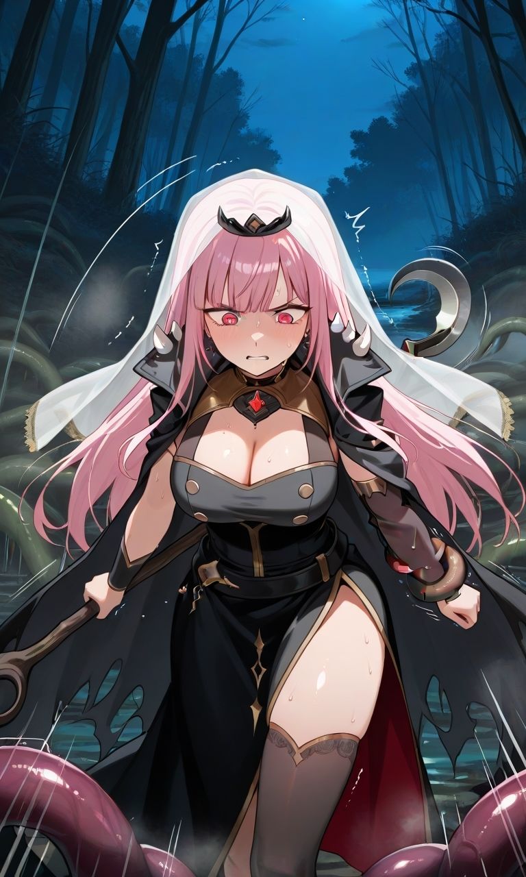 「く…化け物との忌み子なんていやぁ！！」Vtuber森カ◯オペがモンスター討伐で返り討ちにあって無理矢理異種姦されて妊娠させられちゃう話｜ぼすせんせい サンプル画像 6