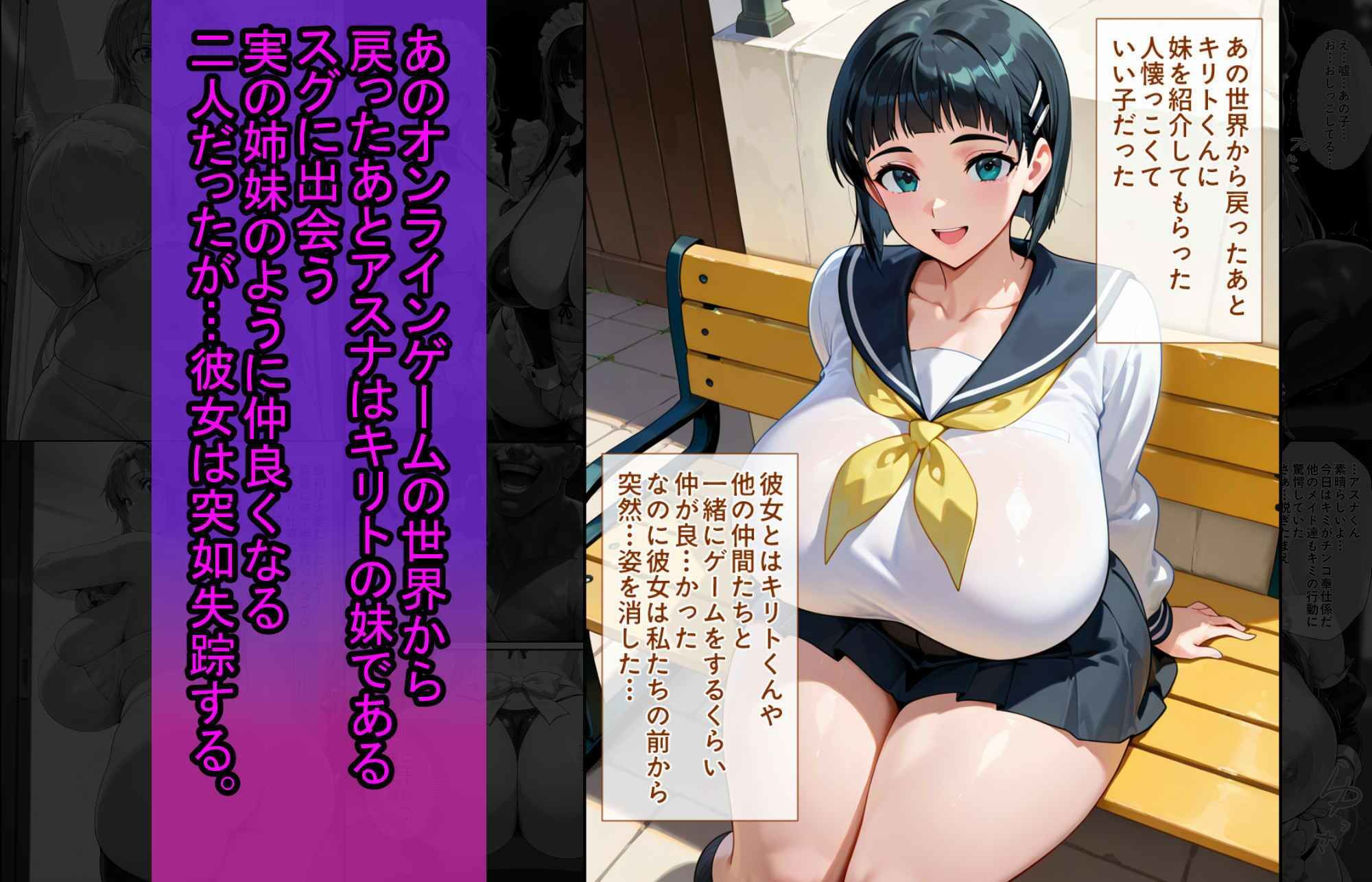 爆乳J●  アスナちゃんが巨根おじさんに寝取られる  話8｜蜜壺レストラン サンプル画像 3