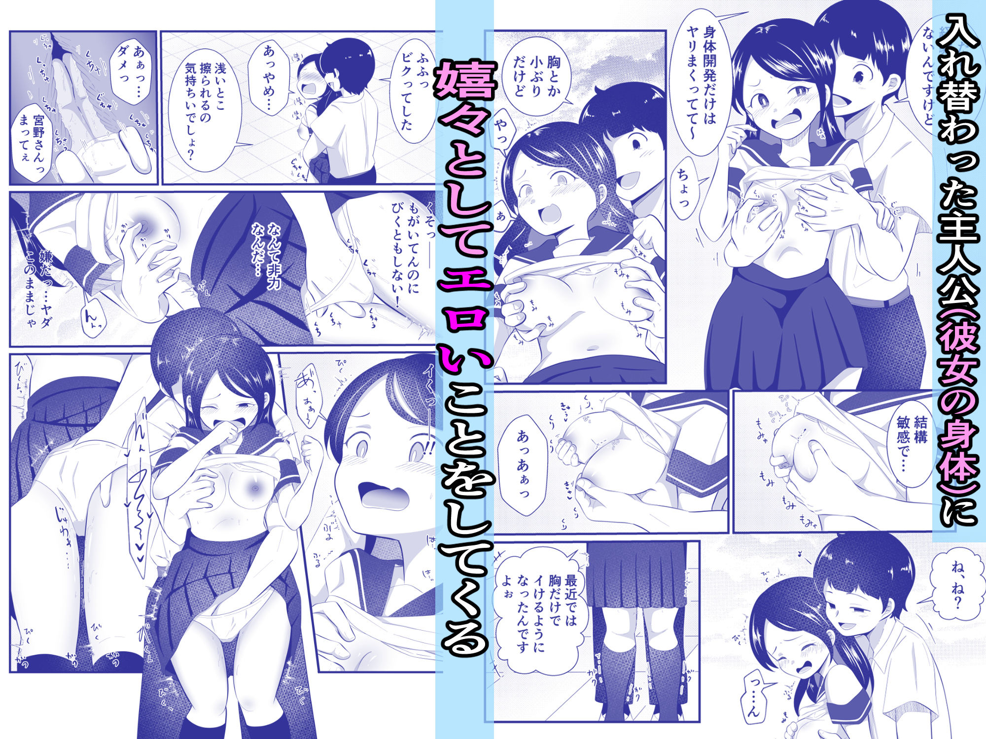 清楚だと思っていた彼女と入れ替わったらメス堕ちさせられた! サンプル画像 3