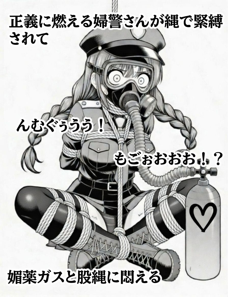 正義の婦警とわがまま令嬢の連縛【猿轡】【媚薬ガス】【股縄絶頂】｜ぷよのDID倉庫 サンプル画像 1
