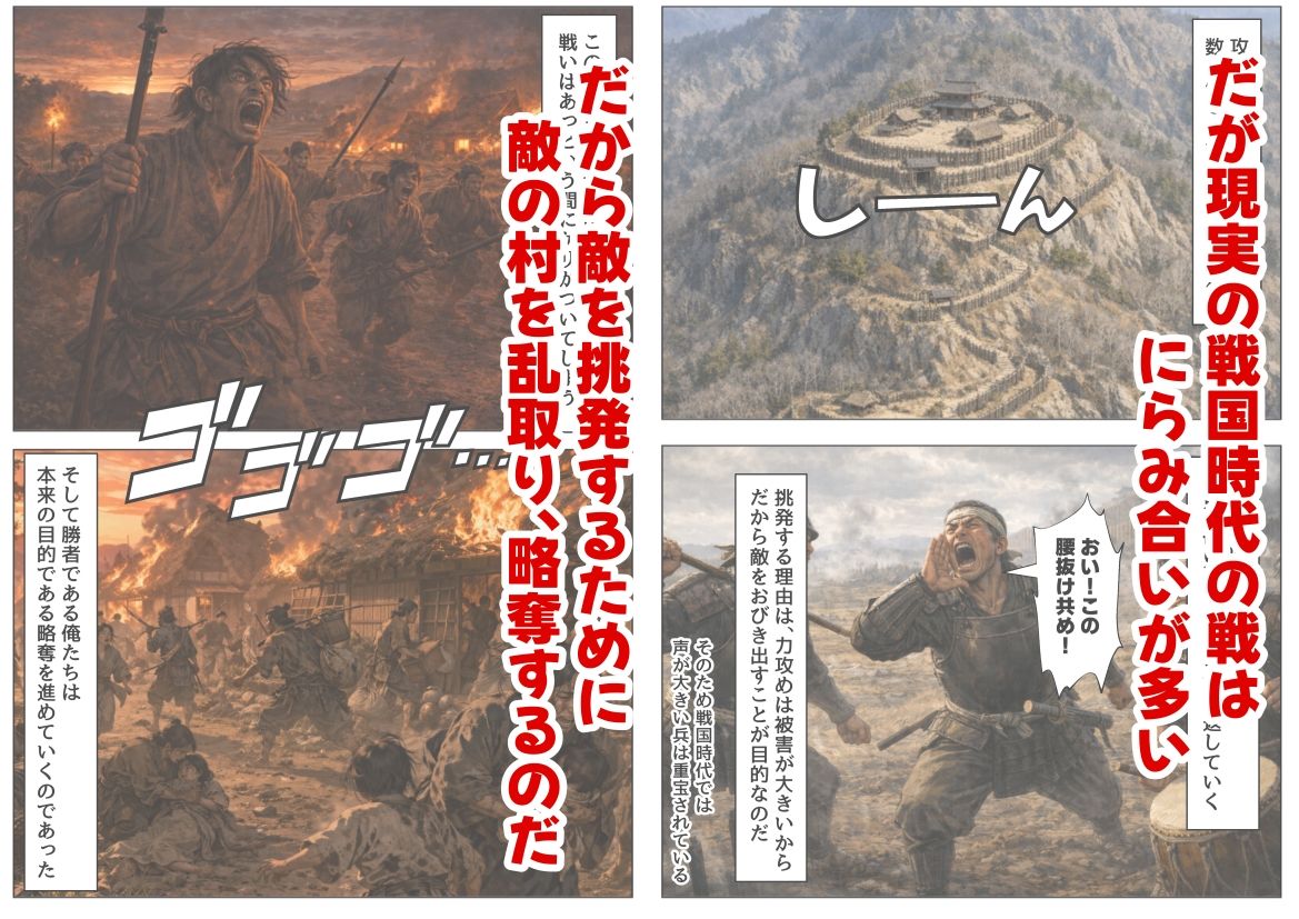《戦の乱取り(略奪)》 戦国時代の農村に俺が転生したら、エロすぎた史実の話 サンプル画像 3