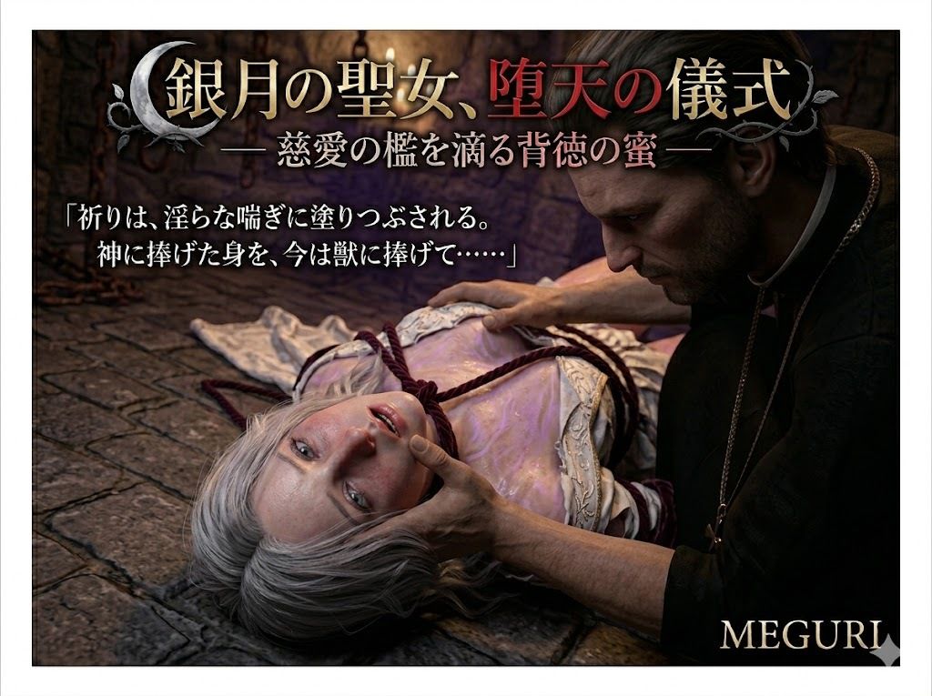 『銀月の聖女、堕天の儀式 ―― 慈愛の檻を滴る背徳の蜜 ――』｜ある作家 サンプル画像 4