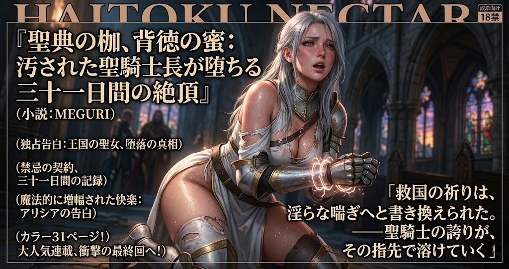 『聖典の枷、背徳の蜜:汚された聖騎士長が堕ちる三十一日間の絶頂』｜ある作家 サンプル画像 4