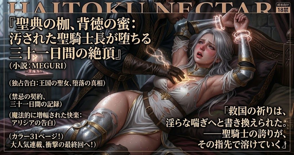 『聖典の枷、背徳の蜜:汚された聖騎士長が堕ちる三十一日間の絶頂』｜ある作家 サンプル画像 5
