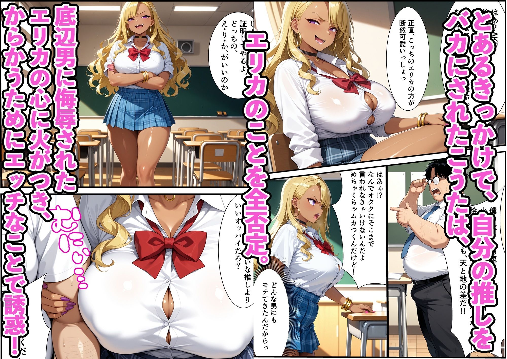 性欲強すぎるビッチなギャルが陰キャオタクに完堕ちする話｜むちむちパイン サンプル画像 3