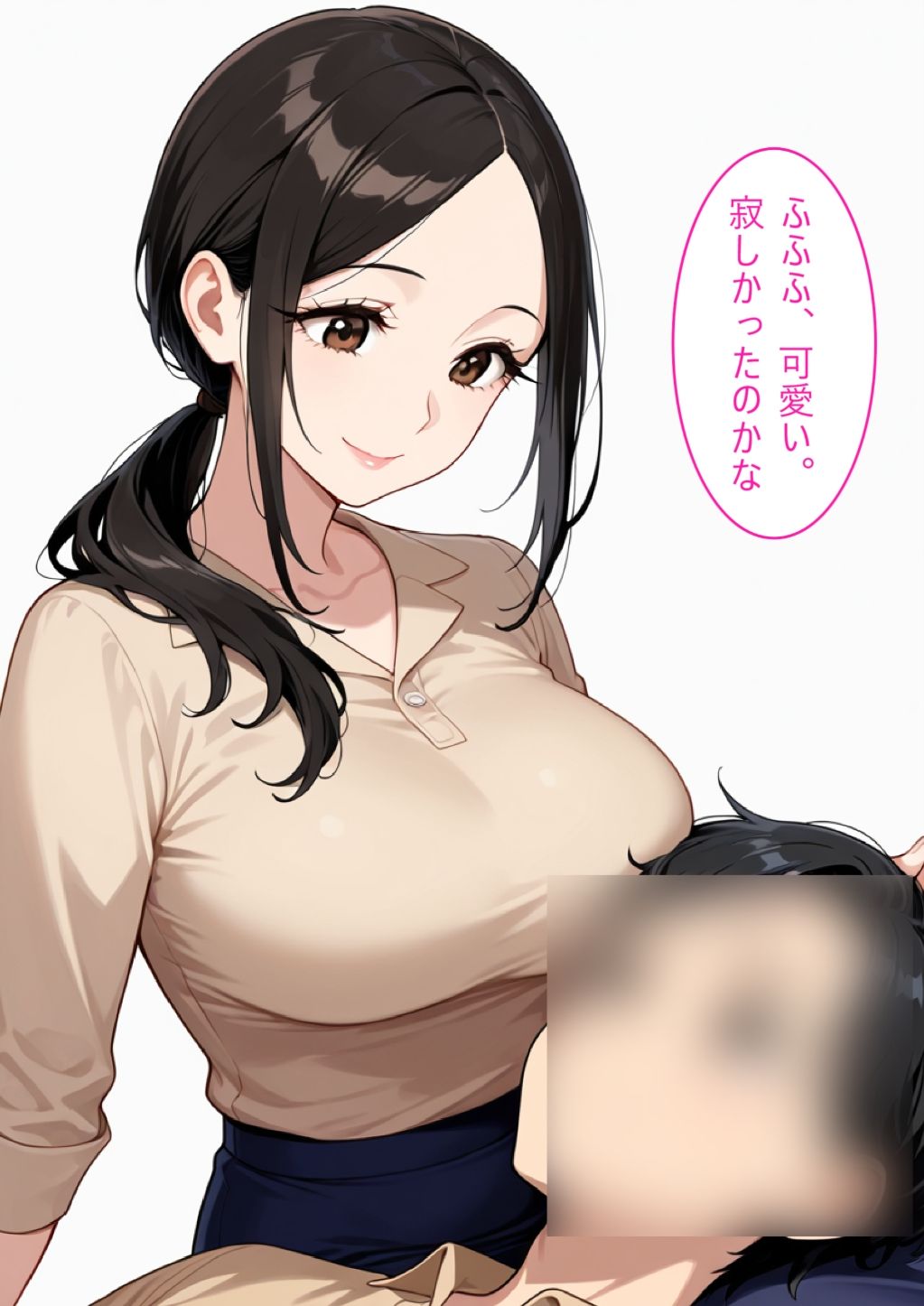 【着衣Hマンガ】年上清楚人妻と赤ちゃんプレイする【催●であこがれの人を】｜エイアイファジイもんもん サンプル画像 8