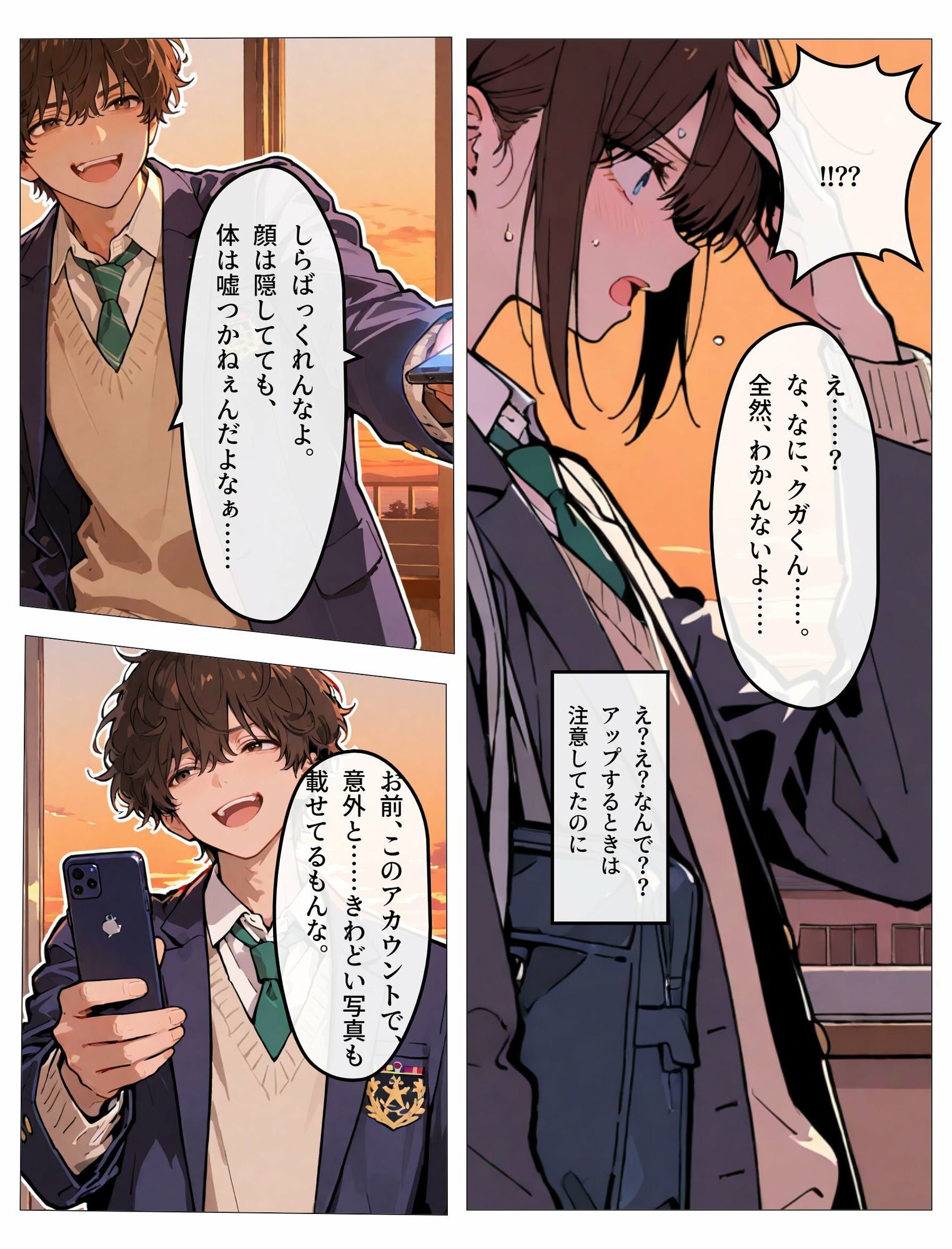 親友への恋心を隠す女装男子の裏垢がバレた日｜LagusWorks サンプル画像 2