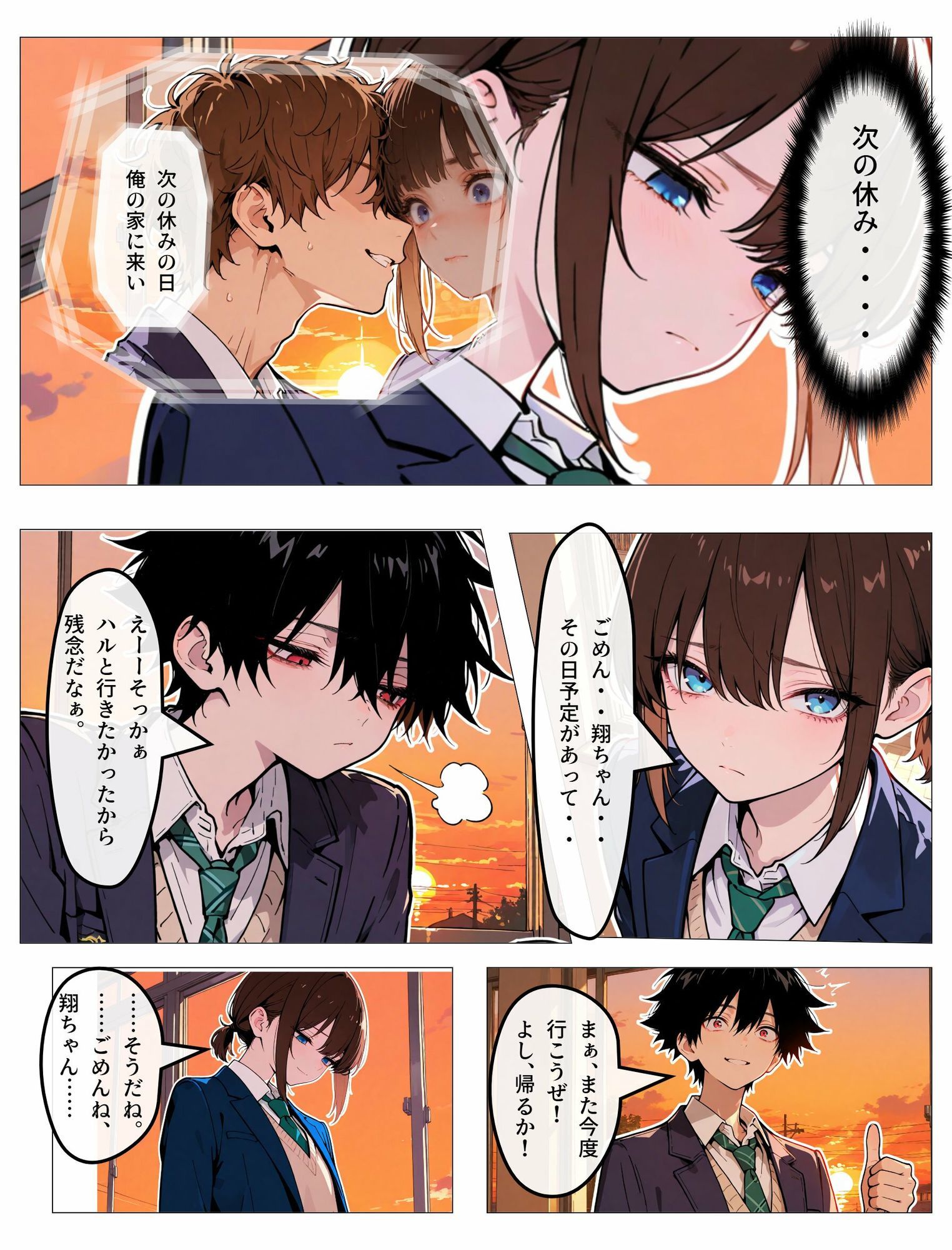 親友への恋心を隠す女装男子の裏垢がバレた日｜LagusWorks サンプル画像 3