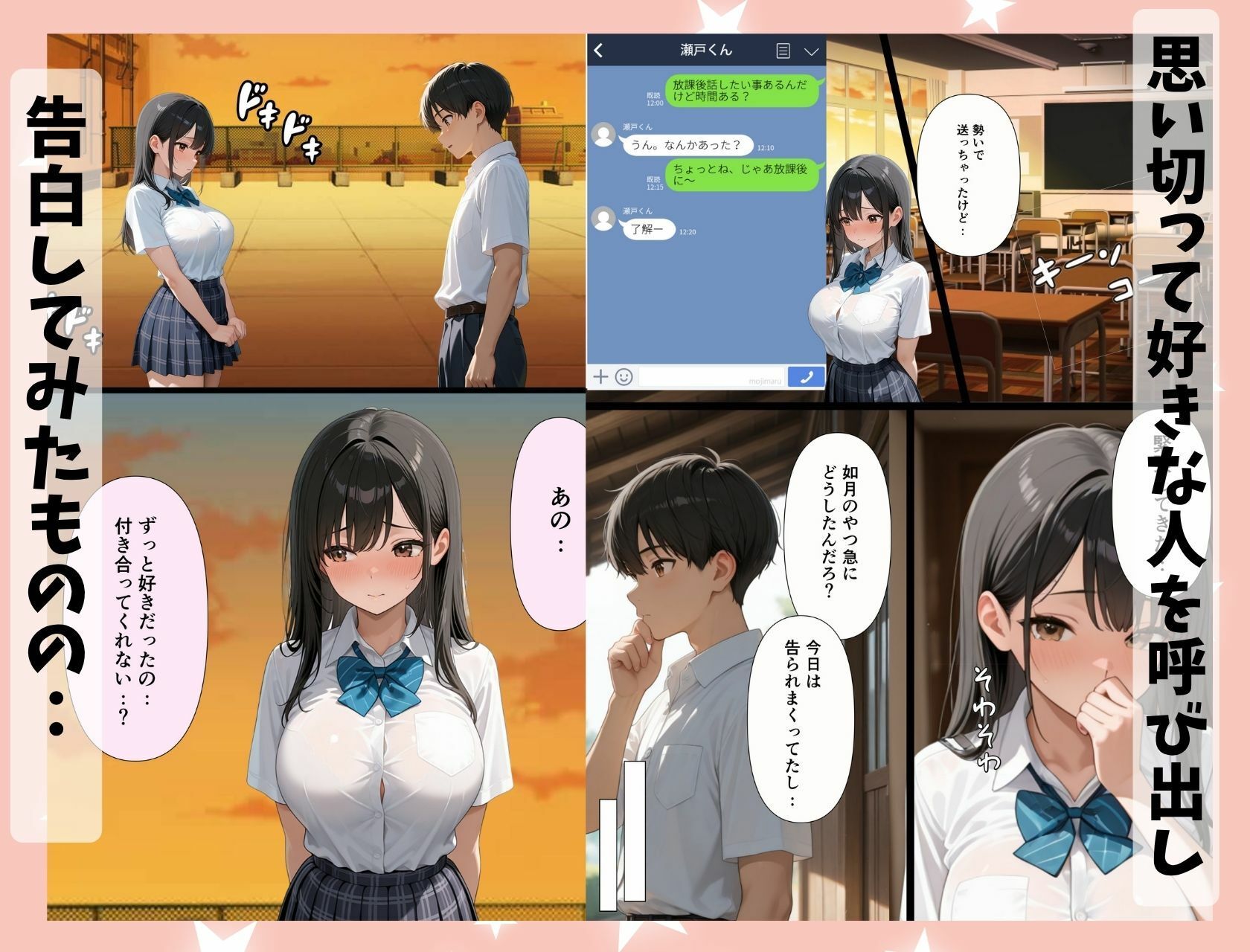 ギャルなぎさちゃん。黒髪清楚系にイメチェンし一途なご奉仕セックスで本命彼女に昇格しちゃう話 サンプル画像 3