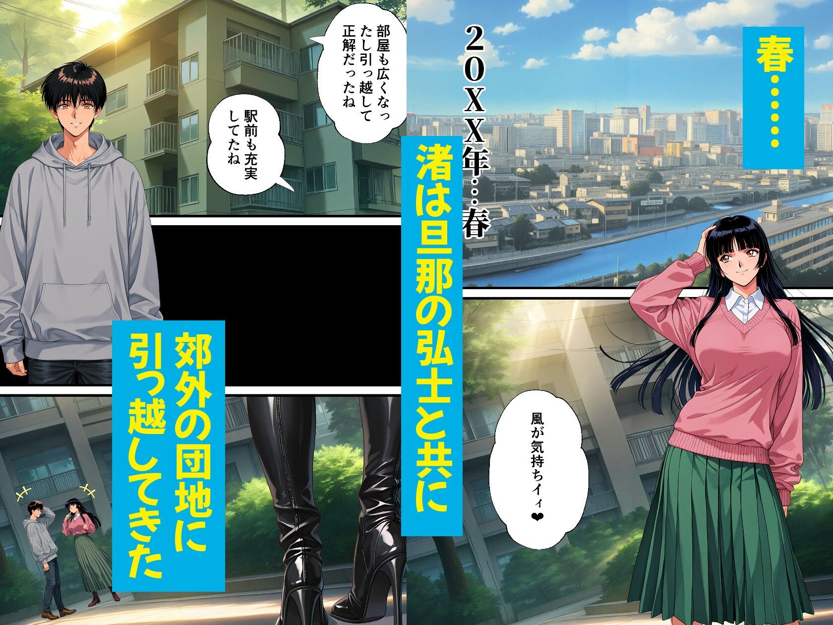 団地妻NTR2 -過程(Side B)-〜清楚妻が淫乱ビッチ妻に堕ちるまで〜 サンプル画像 3