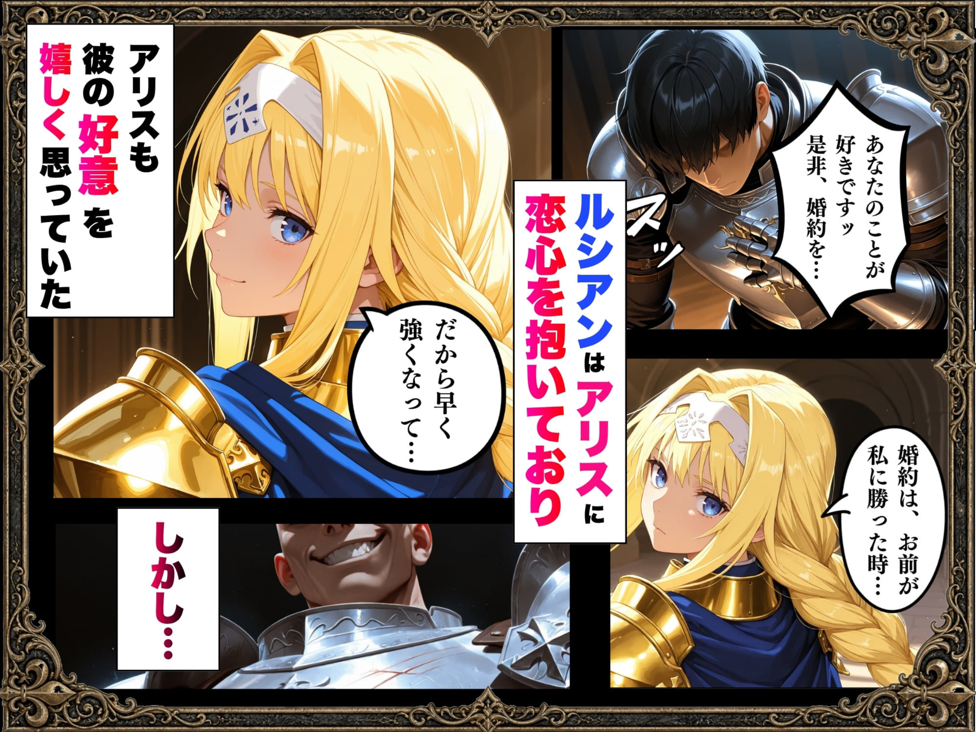 敗北騎士アリス〜メス堕ちNTR〜|ストロベリーの木 サンプル画像 2