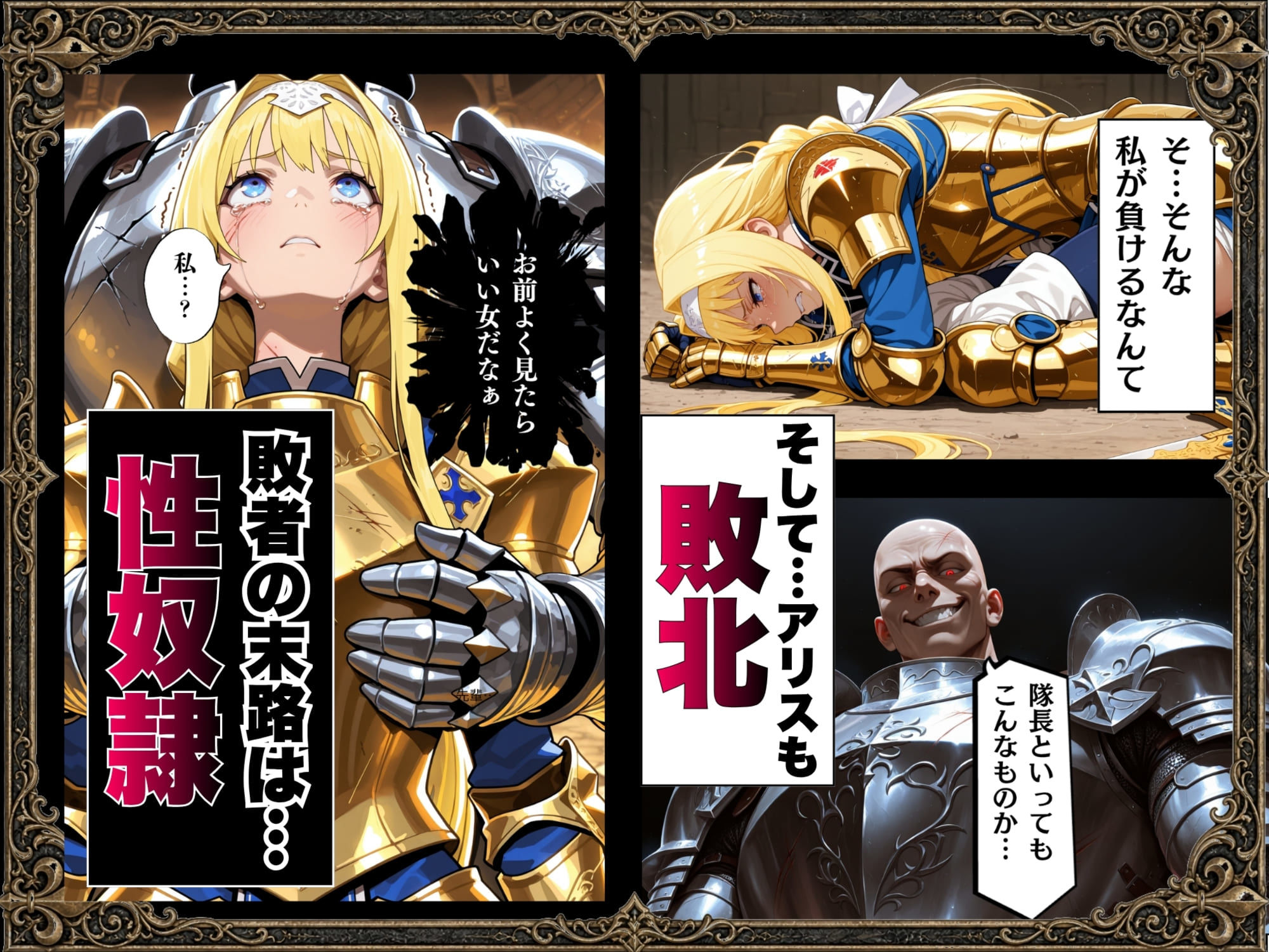敗北騎士アリス〜メス堕ちNTR〜|ストロベリーの木 サンプル画像 4