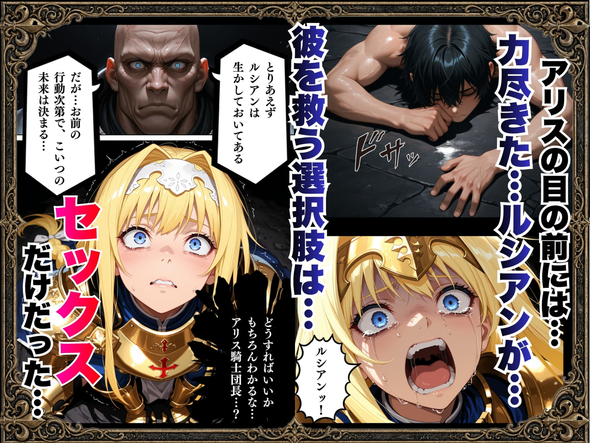 敗北騎士アリス〜メス堕ちNTR〜|ストロベリーの木 サンプル画像 9