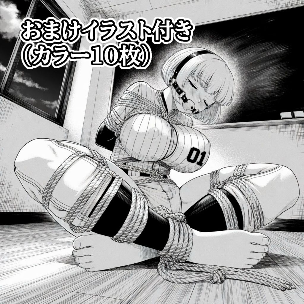 汗だくユニフォーム拘束 〜野球女子の縛り〜【猿轡】｜ぷよのDID倉庫 サンプル画像 2