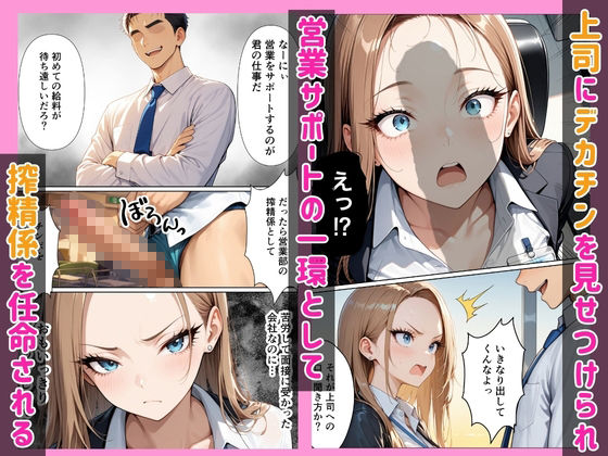 新卒問題ギャル 3人の上司のデカチンでお仕置きセックス 搾精されまくった話 サンプル画像 6