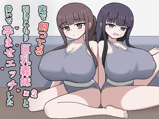 家で飼ってる引きこもり巨乳義妹×2と勢いで孕ませエッチした｜にしかわ屋