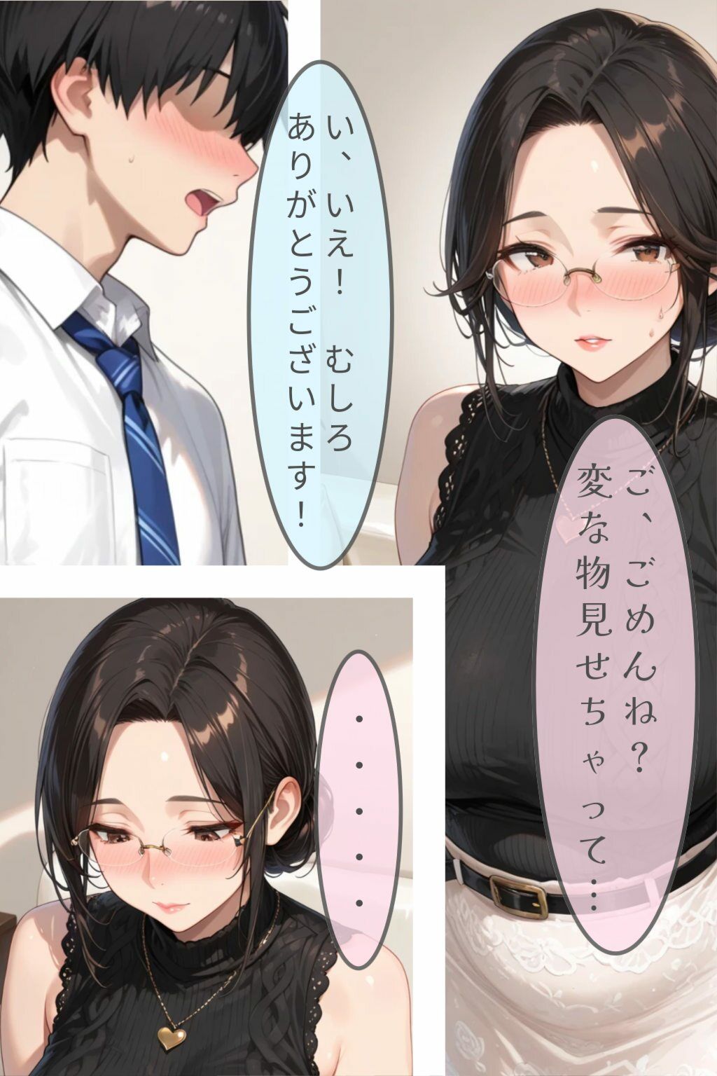 友達の母と僕だけの秘密|眼鏡エチエチ研究所 サンプル画像 4