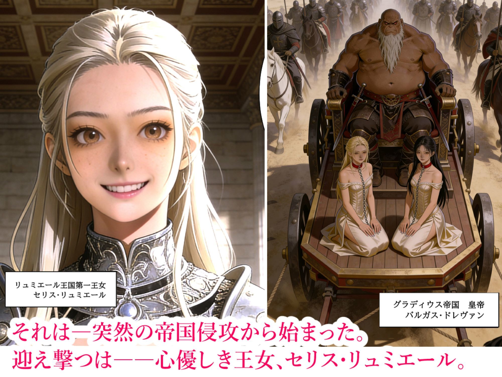3戦姫、堕ちる｜いちごみかんドラゴンz サンプル画像 1