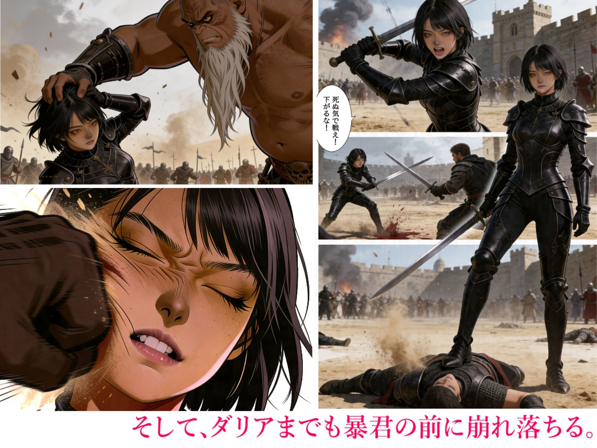 3戦姫、堕ちる｜いちごみかんドラゴンz サンプル画像 5