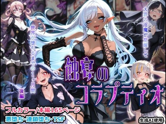 蝕宴のコラプティオ 大罪の淫魔が覚醒して世界が堕ちるまでの1ヶ月間・後編｜しにもの