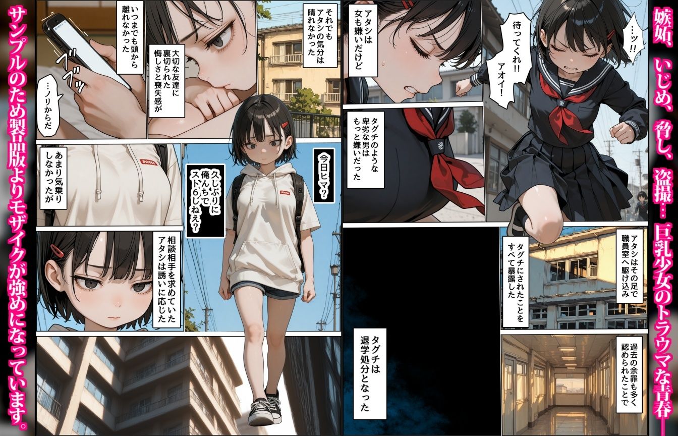 女嫌いのアオイちゃん〜男友達の裏切りで恐い人たちに輪される巨乳少女〜｜デロデロ サンプル画像 6