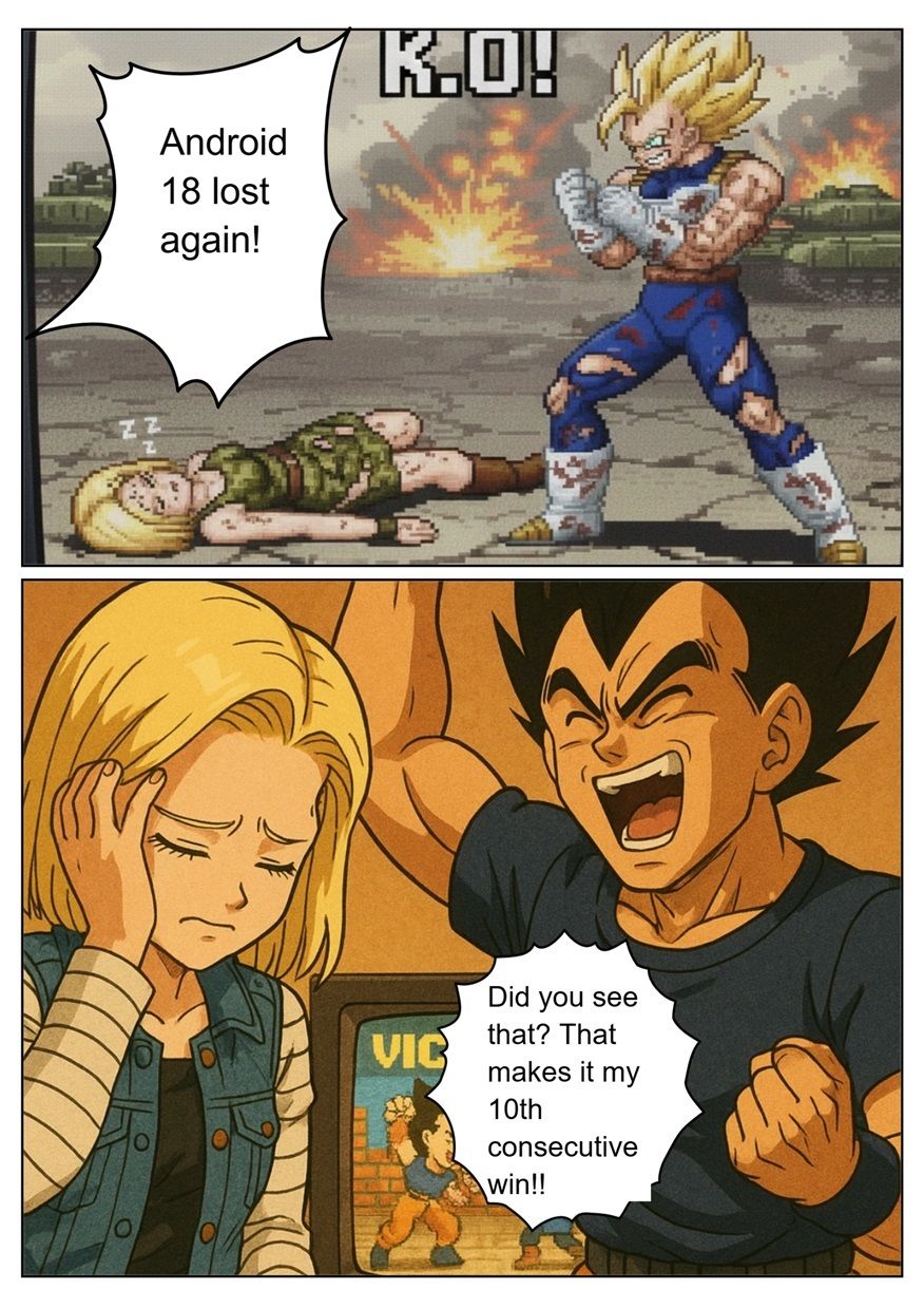 ［English］Android 18 is seduced by a Saiyan during a brief time alone with him while drinking. While Krillin is asleep， she continues to have sex with the Saiyan until morning...｜Veggie18Lewd サンプル画像 3