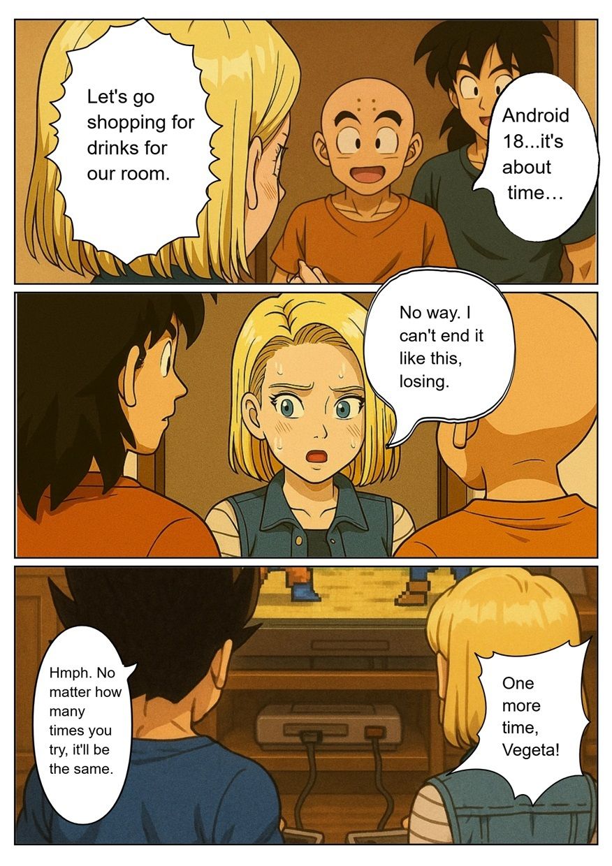 ［English］Android 18 is seduced by a Saiyan during a brief time alone with him while drinking. While Krillin is asleep， she continues to have sex with the Saiyan until morning...｜Veggie18Lewd サンプル画像 4
