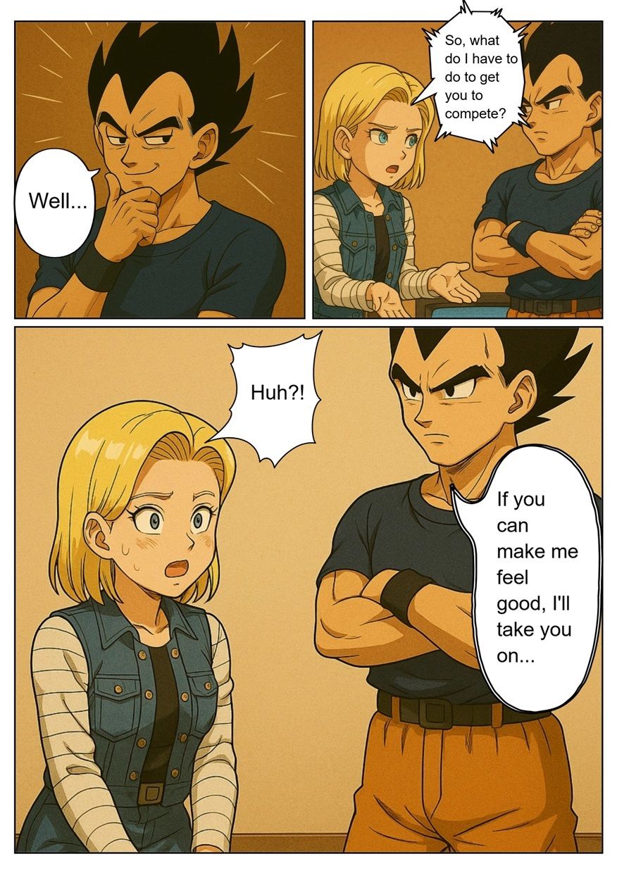 ［English］Android 18 is seduced by a Saiyan during a brief time alone with him while drinking. While Krillin is asleep， she continues to have sex with the Saiyan until morning...｜Veggie18Lewd サンプル画像 6