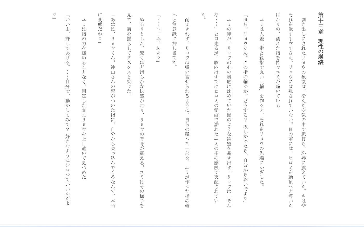 聖域の崩壊（寝取られ小説＋音声朗読）｜深海  蜜 サンプル画像 9
