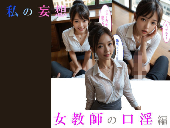 実写AI 私の妄想 女教師の口淫編（セリフ付コミック）｜AlicePJ