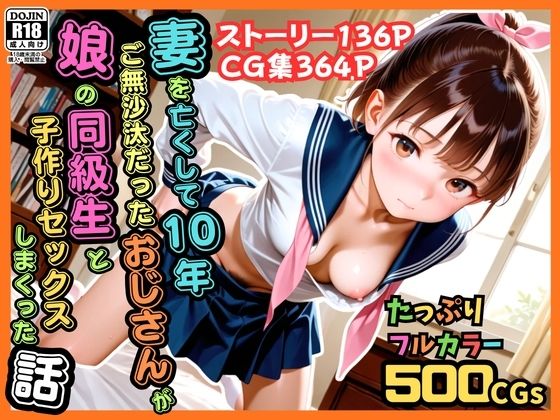 【500枚】妻を亡くして10年ご無沙汰だったおじさんが娘の同級生と子作りセックスしまくった話【女子校生】｜ピストン工房