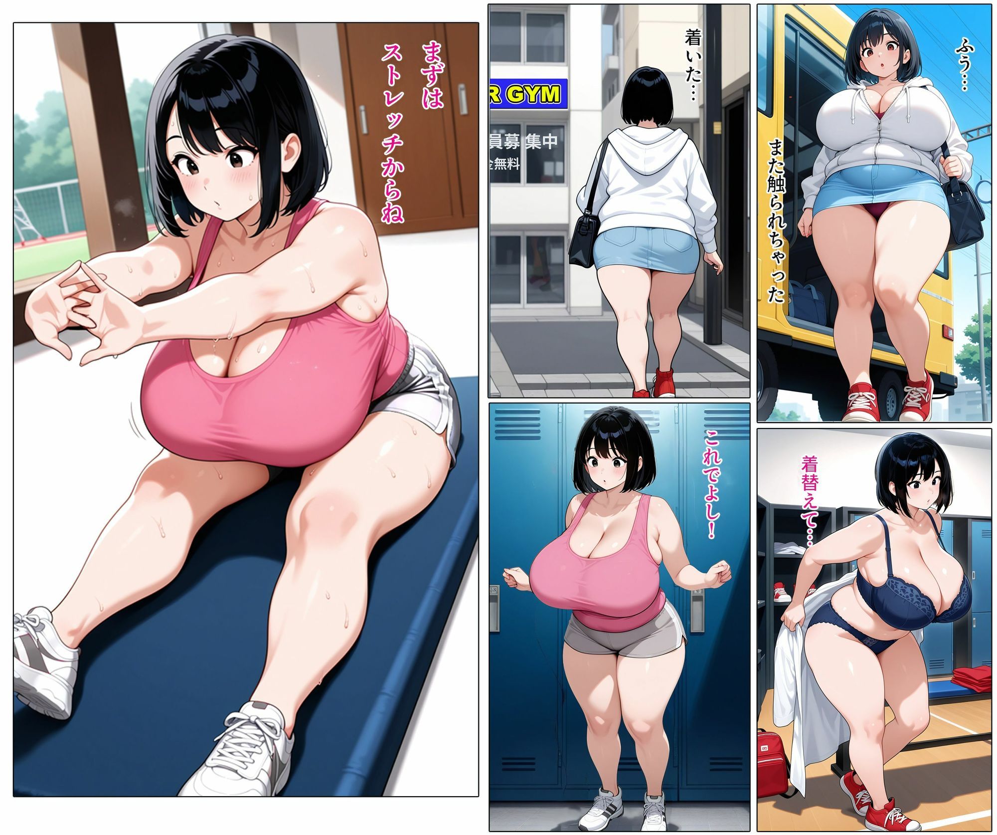 爆乳OLの日常  痴●編｜エミックス サンプル画像 4