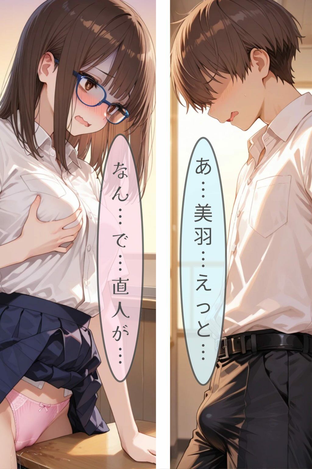 茜空に溶ける肌色｜眼鏡エチエチ研究所 サンプル画像 6
