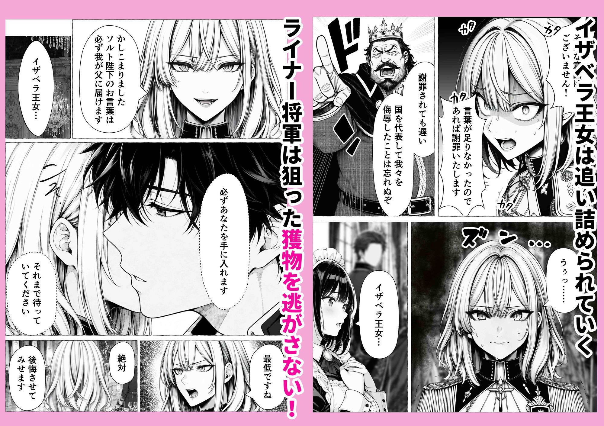 婚約者のいる敗戦国の王女が、信じた侍女に裏切られ気高い誇りごと男に堕とされるまで|わんどーる サンプル画像 5