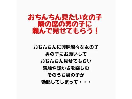おちんちんが見たい女の子、隣の席の男の子に頼んで見せてもらう！｜羞恥の星空 CFNM/CMNF