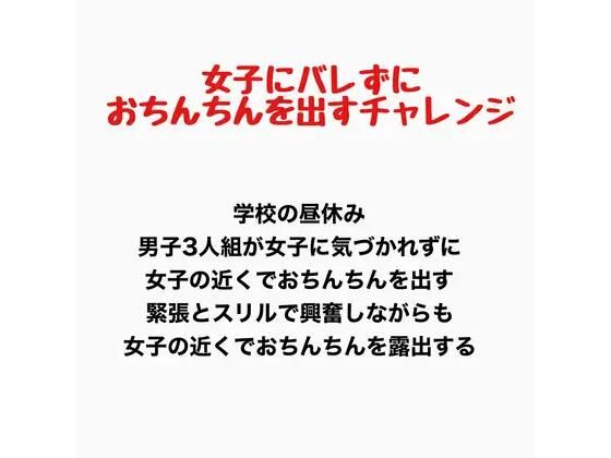 女子にバレずにおちんちんを出すチャレンジ｜羞恥の星空 CFNM/CMNF