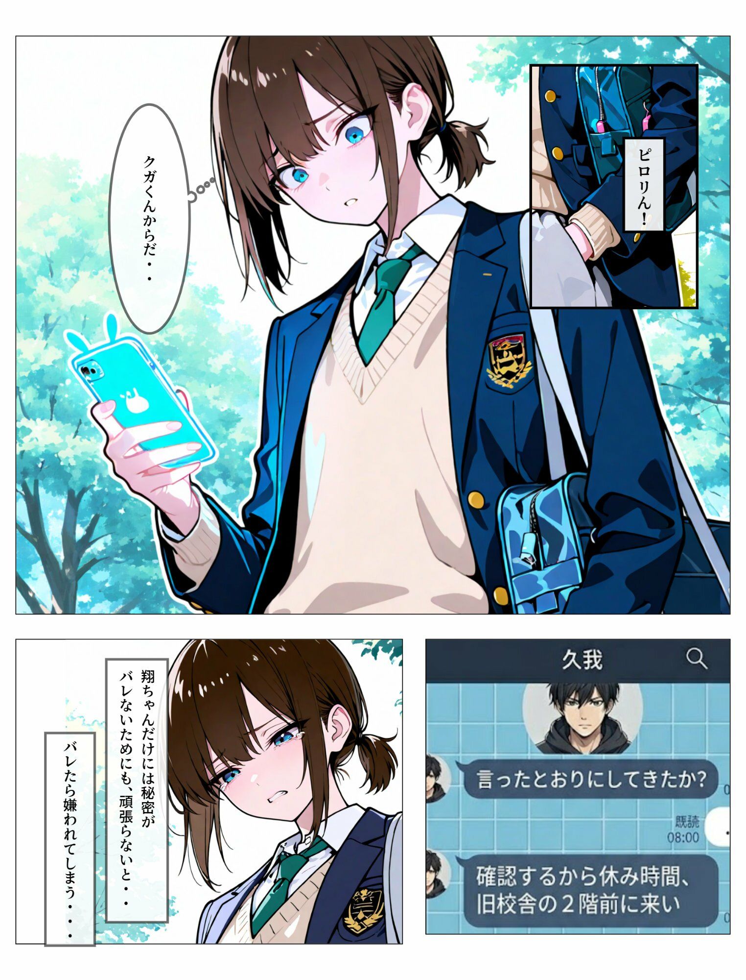 親友への恋心を隠す女装男子の裏垢がバレた日、その後｜LagusWorks サンプル画像 2