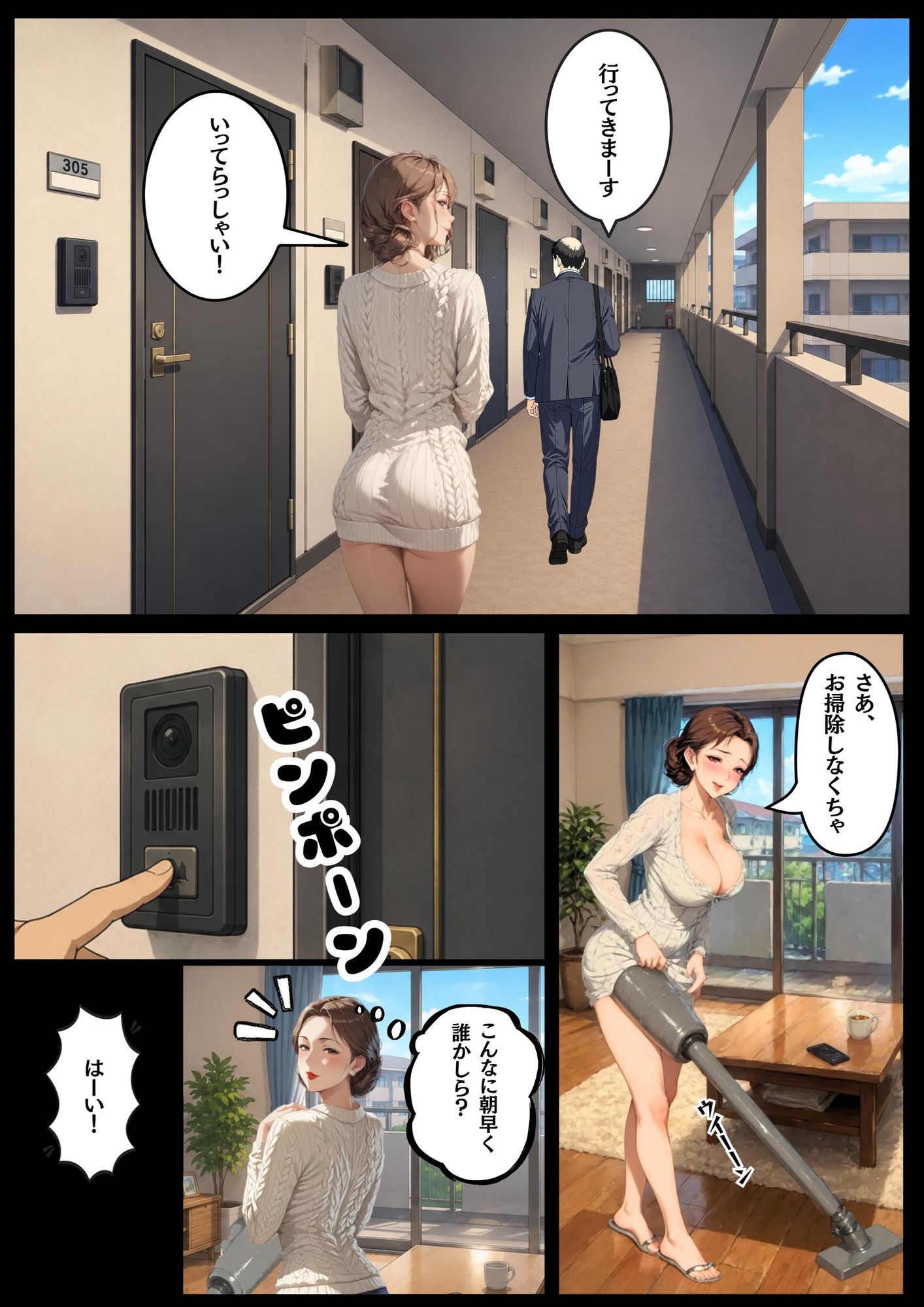 人妻は若いオスに夢中|秋月狂四郎 サンプル画像 3