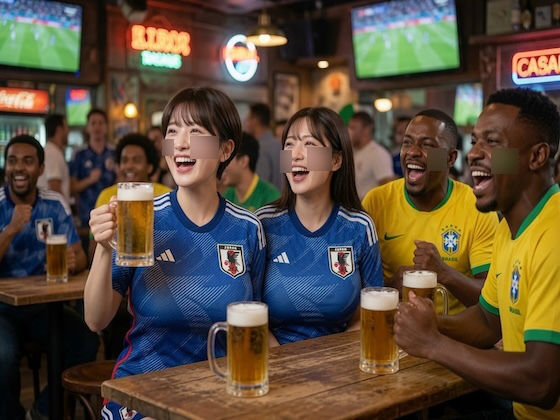 フルタイムの情熱 バーからベッドへ、日伯の甘く淫らな夜｜ドングエリ