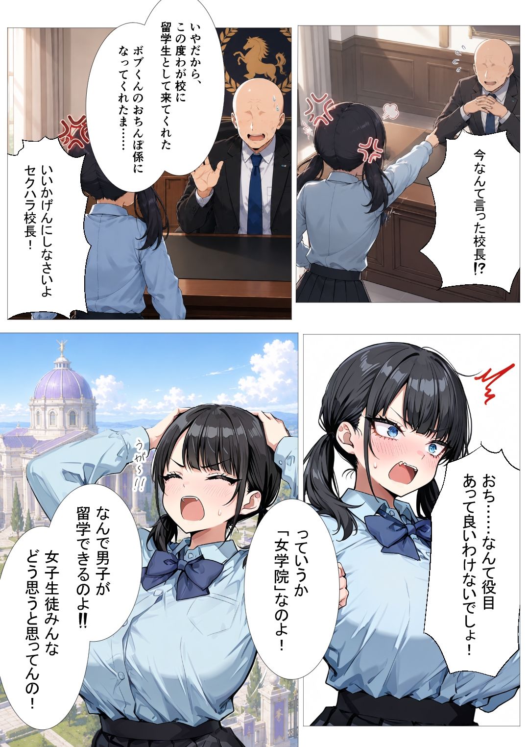 黒濁の華-黒人留学生に嬲られる才女-|me3 サンプル画像 2