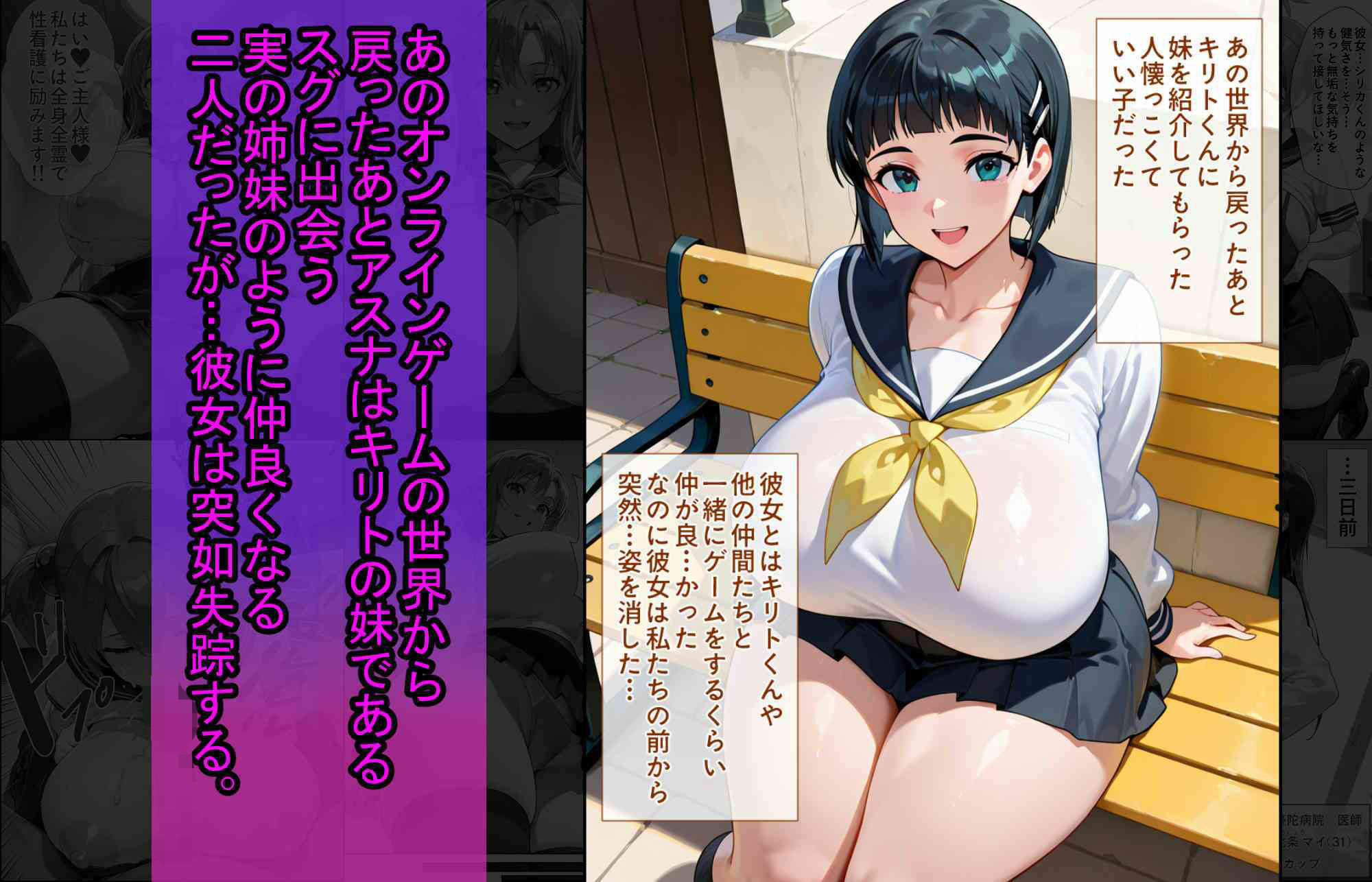 爆乳J●  アスナちゃんが巨根おじさんに寝取られる  話14｜蜜壺レストラン サンプル画像 3