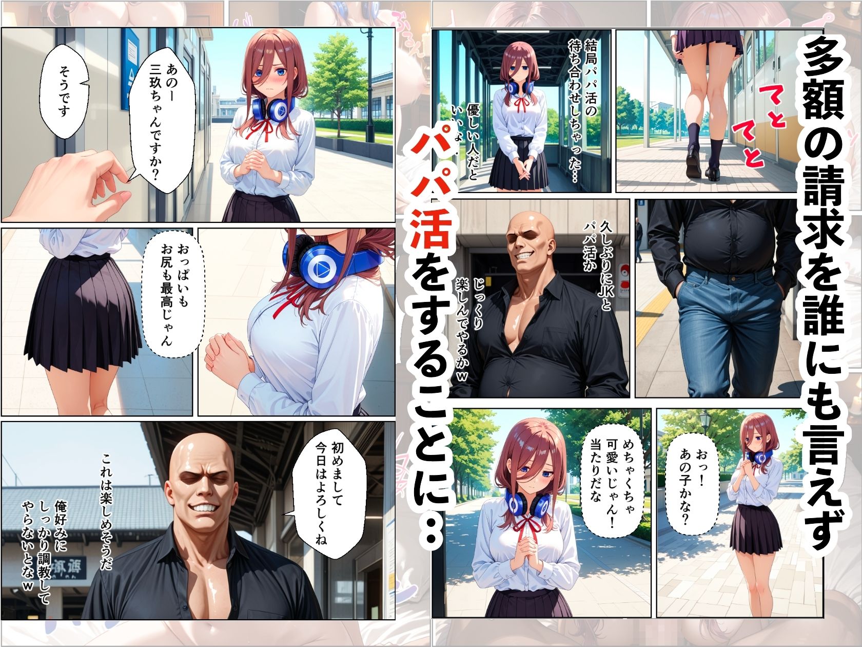 三玖寝取り調教〜パパ活がきっかけでメス堕ち〜｜モコモコ サンプル画像 3