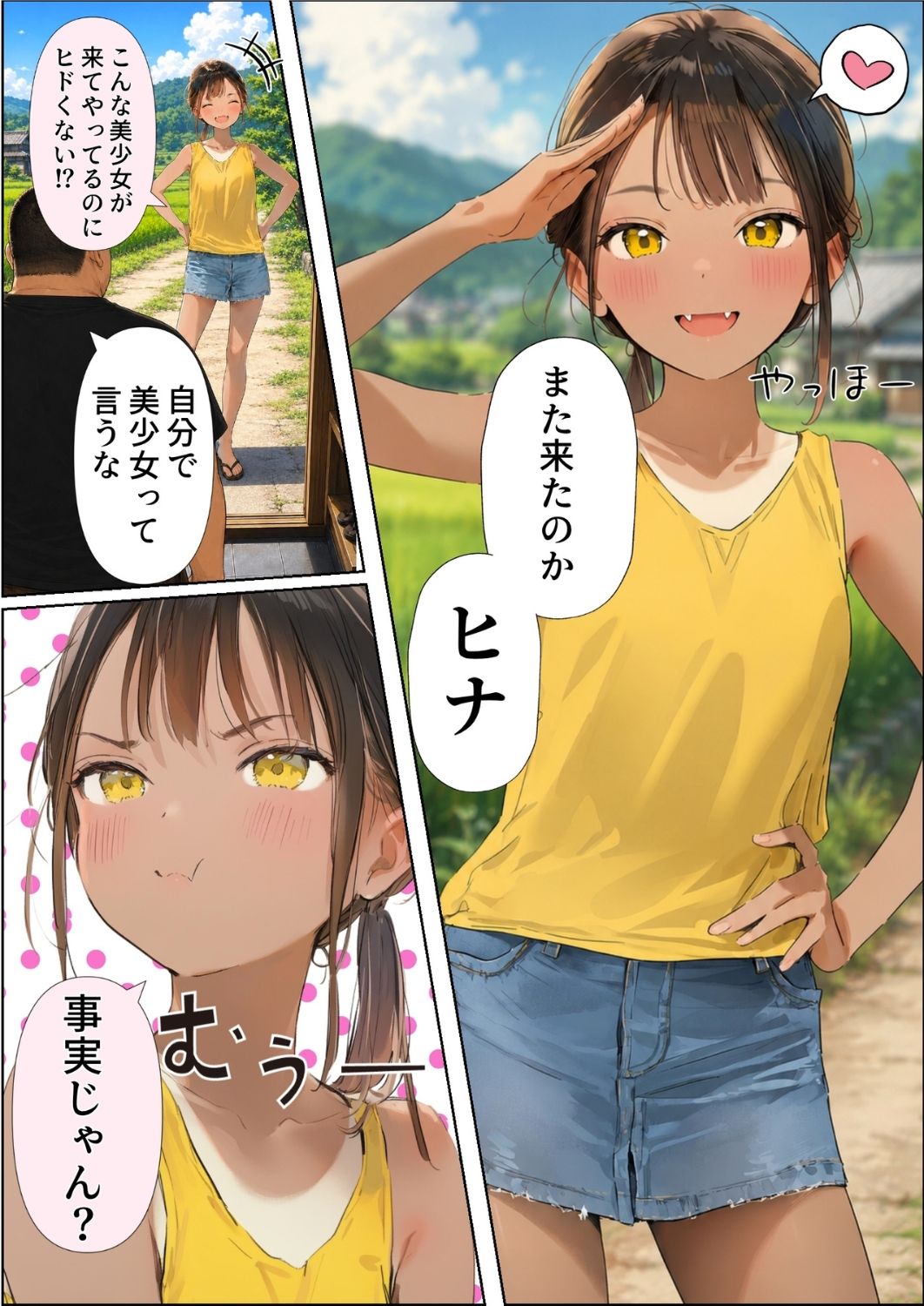 田舎に移住したら近所の褐色村娘と汗だくで・・・｜竿役が種付けおじさんじゃないとヌケないんだが・・・